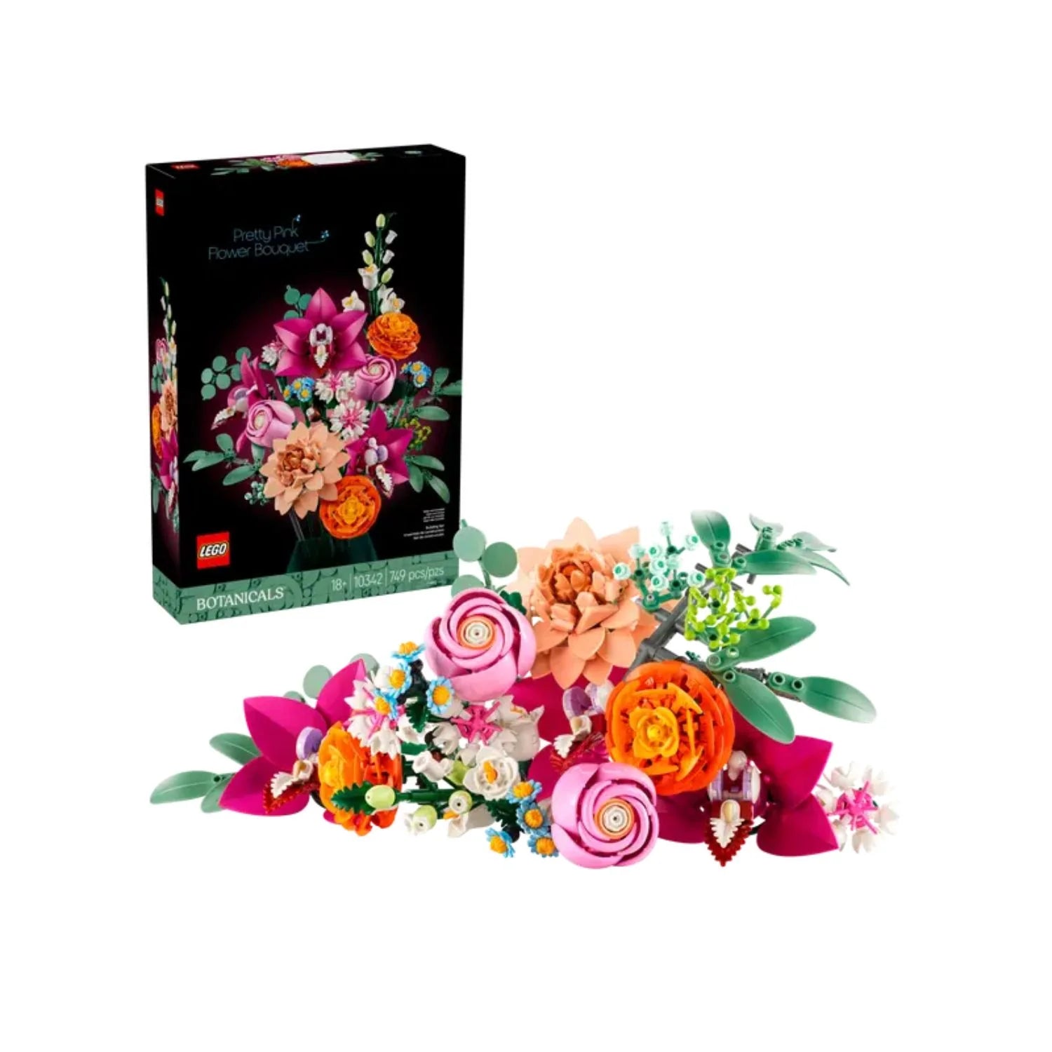 LEGO Botanicals 10342 Bouquet di Fiori Rosa