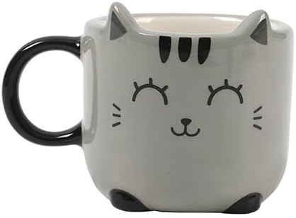 Tazza Flip Mug gatto grigio I-Total