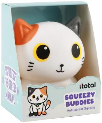 Antistress Morbido Squeezy Buddies Gatto bicolor I-Total