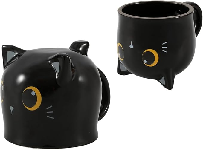 Tazza Flip Mug Gatto nero I-Total