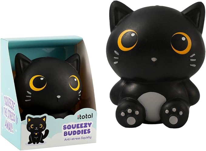 Antistress Morbido Squeezy Buddies Gatto nero I-Total