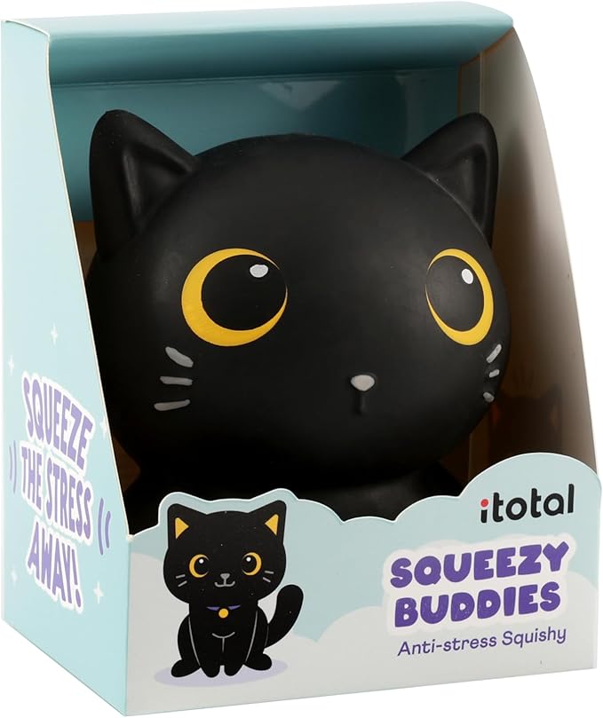Antistress Morbido Squeezy Buddies Gatto nero I-Total