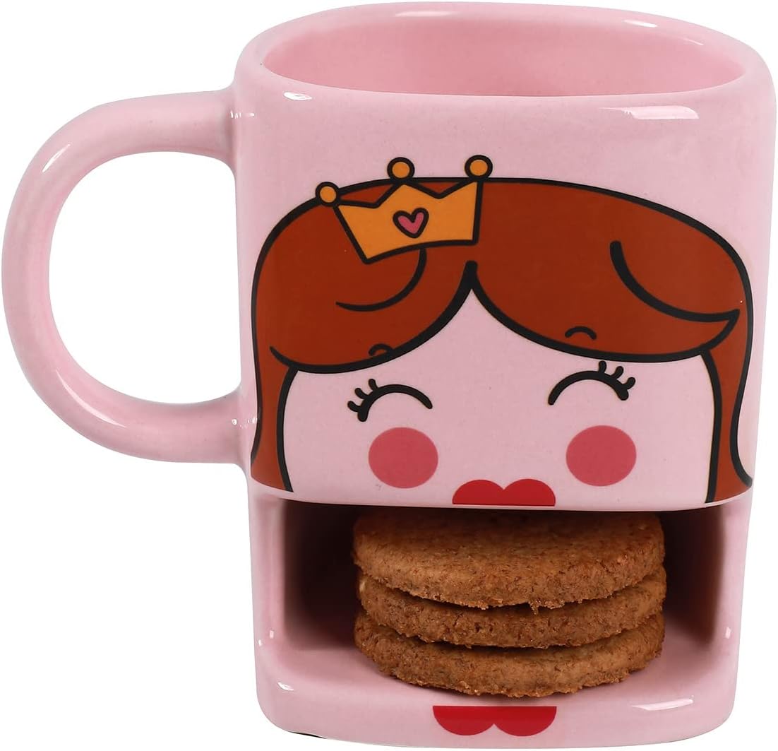 Tazza Mug porta biscotti Principessa I-Total