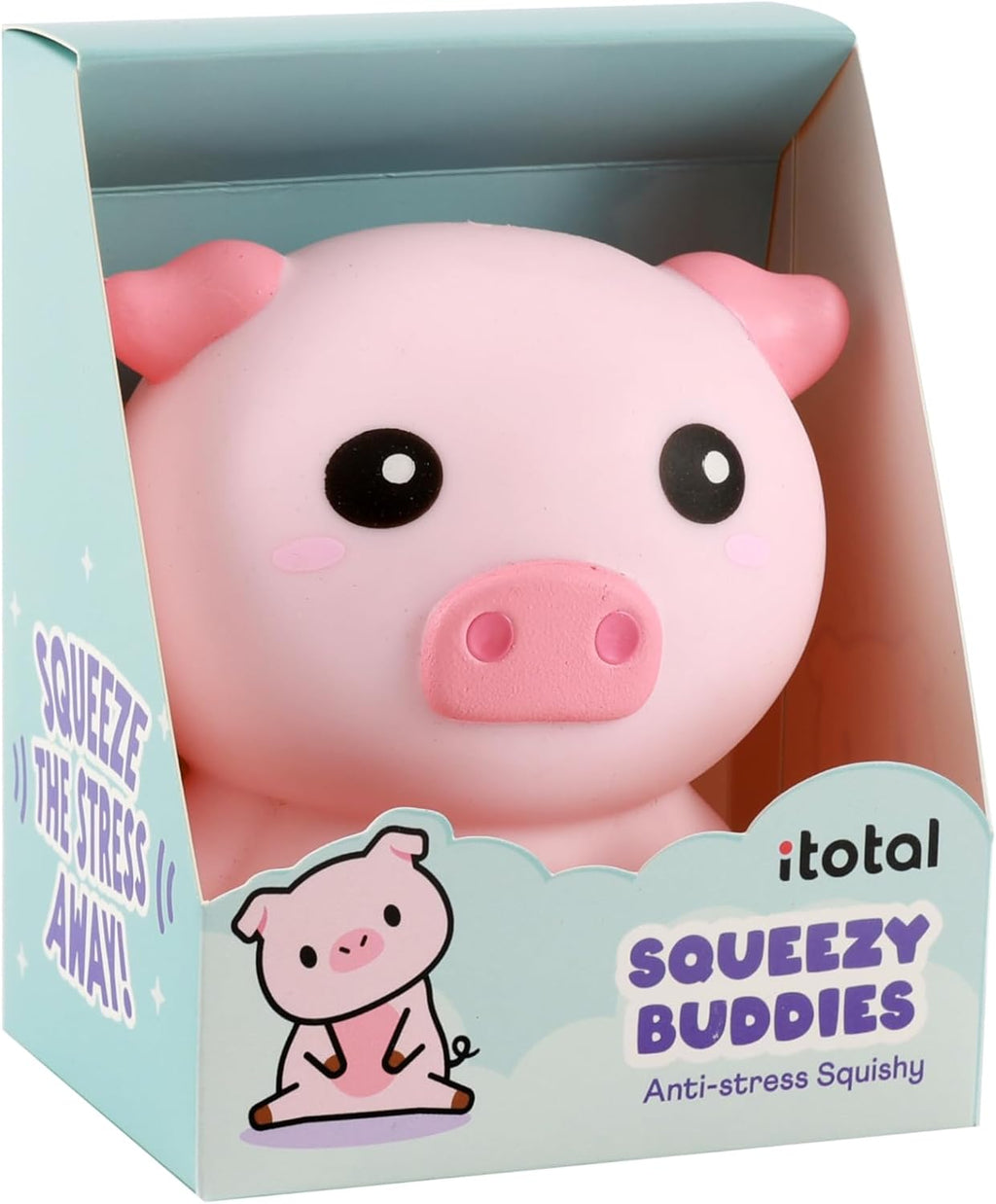 Antistress morbido Squeezy Buddies Maialino I-Total