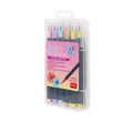 Set di 12 Pennarelli con Punta Pennello Pastel Colours - Brush Markers