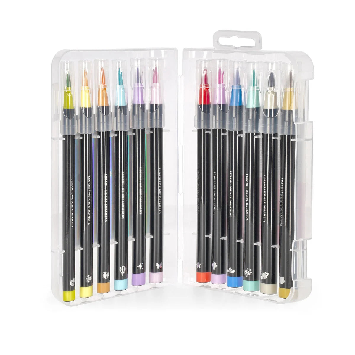 Set di 12 Pennarelli con Punta Pennello Pastel Colours - Brush Markers