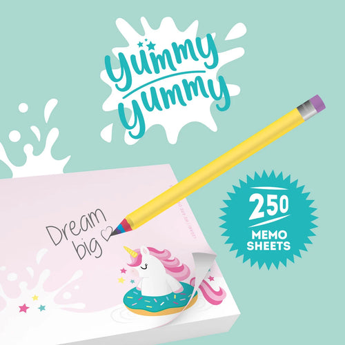Blocchetto memo adesivi Yummy Yummy Unicorno Legami